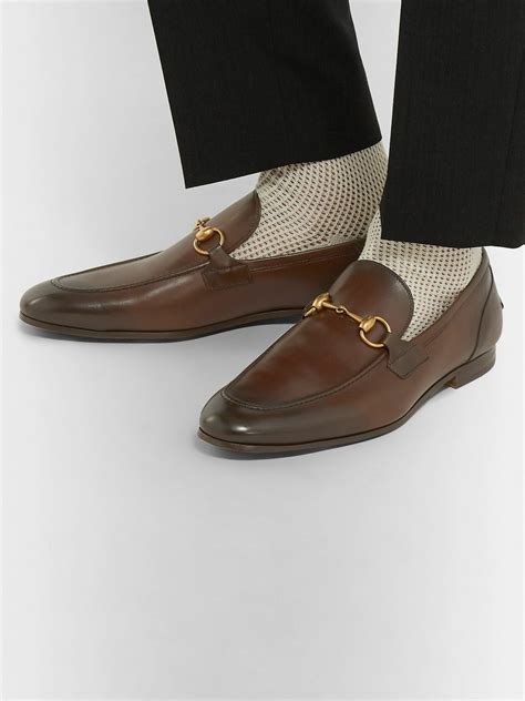 gucci brown jordaan loafers|jordaan horsebit loafer gucci.